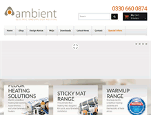 Tablet Screenshot of ambient-elec.co.uk